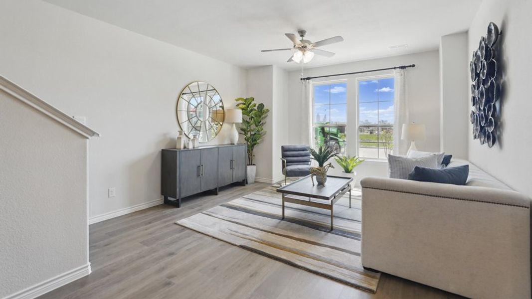 Furnished interior view inside a new home in Liberty Crossing, Royse City (Image 12).