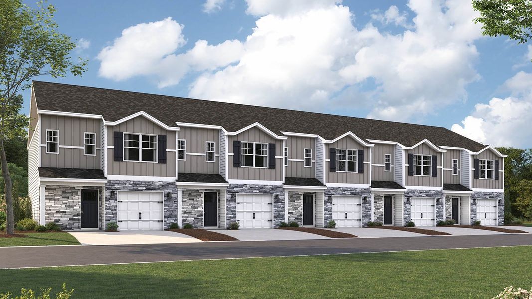 Front exterior of a home in the Spring Lake Farms Townhomes community, located in Knoxville, TN (Image 2).