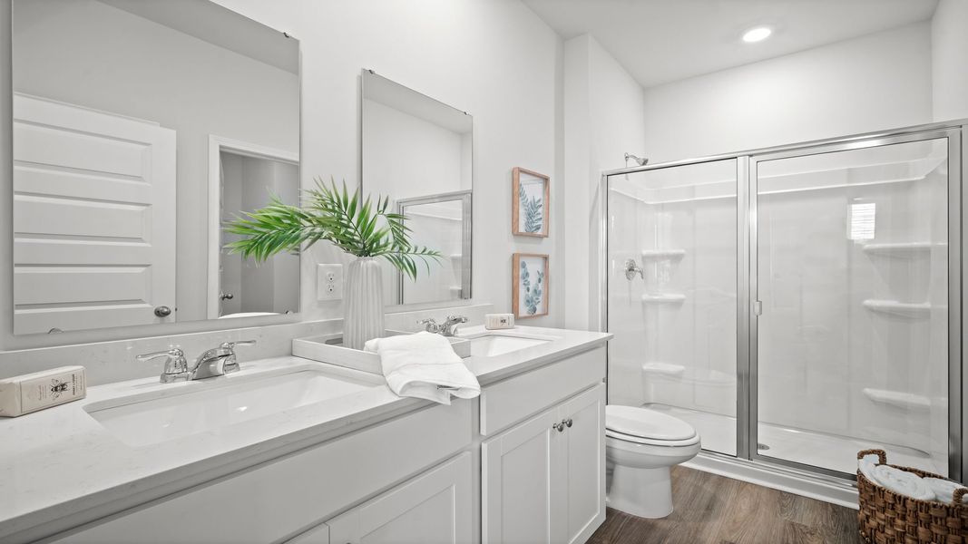 Furnished interior view inside a new home in The Retreat at East Argent, Ridgeland (Image 17).