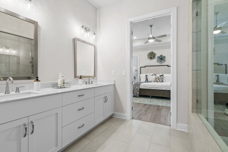 Representative furnished interior of a home built from the The Bullard by The Providence Group in Promenade at Sawnee Village, Cumming (Image 31).