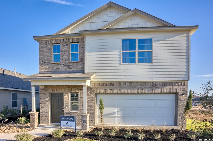 Front exterior of a new home in Winding Brook, San Antonio, TX, highlighting curb appeal (Image 22). Front exterior of a new home in Winding Brook, San Antonio, TX, highlighting curb appeal (Image 22).