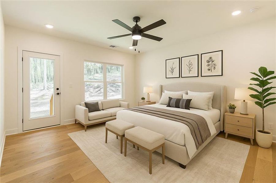Furnished interior view inside a new home in , Gainesville (Image 10).