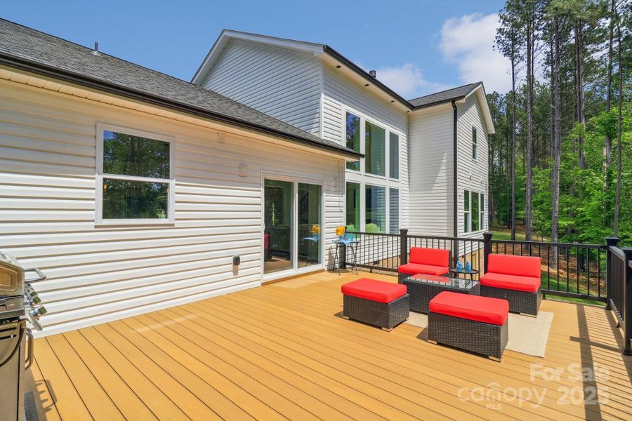 New deck for entertaining