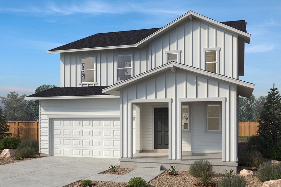 Front exterior of a home in the Bennett Crossing Classic community, located in Bennett, CO (Image 10).