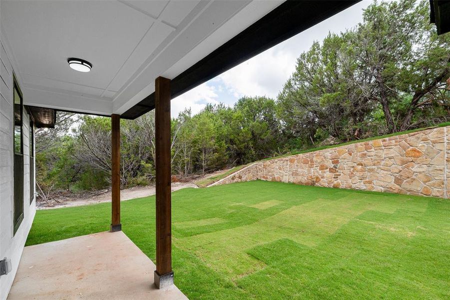 Exterior details and patio area of a home in , Granbury (Image 27).