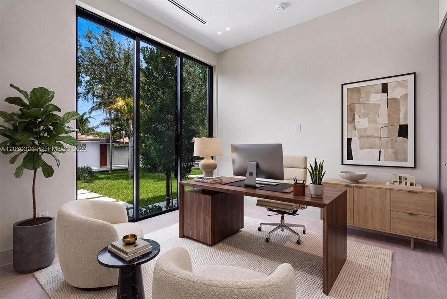 Furnished interior view inside a new home in , Miami Shores (Image 54). Furnished interior view inside a new home in , Miami Shores (Image 54).