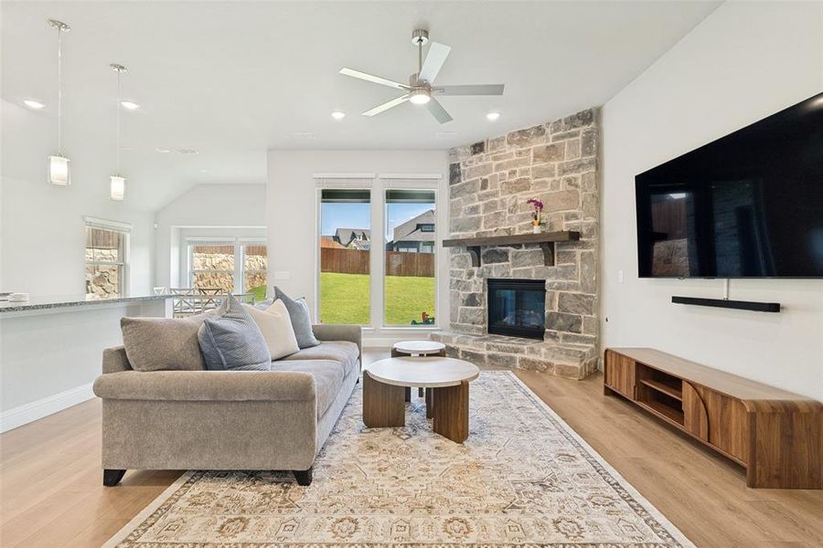 Furnished interior view inside a new home in Parks of Aledo, Aledo (Image 6). Furnished interior view inside a new home in Parks of Aledo, Aledo (Image 6).