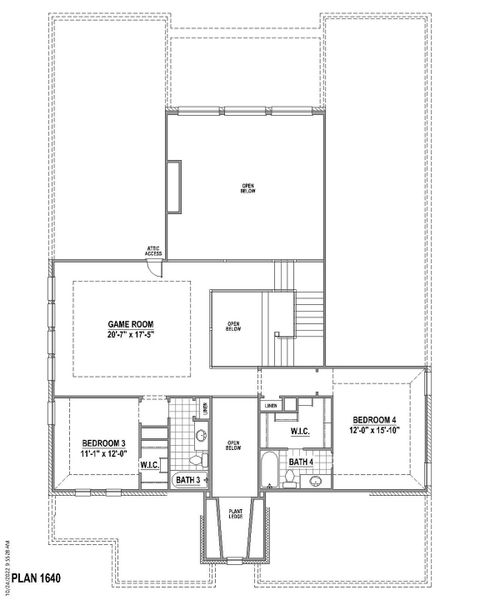 Plan 1640 2nd Floor