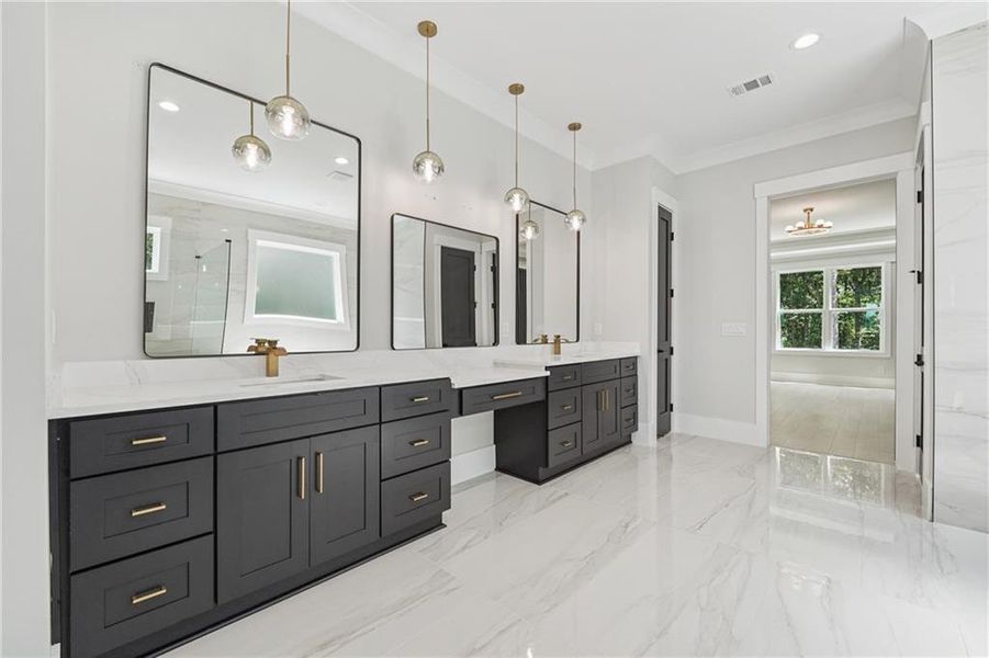 Furnished interior view inside a new home in , Commerce (Image 15).