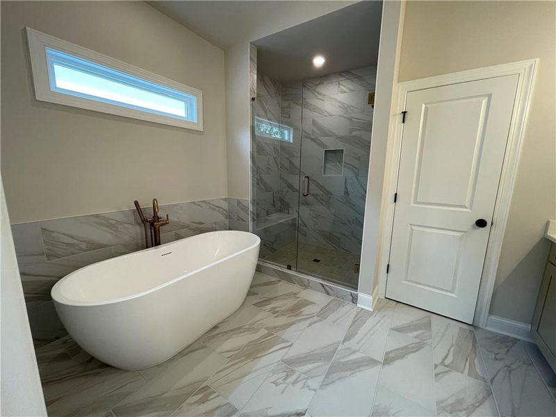 Furnished interior view inside a new home in Waterside Single Family, Peachtree Corners (Image 11). Furnished interior view inside a new home in Waterside Single Family, Peachtree Corners (Image 11).