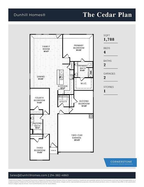 2D floor plan layout of this home in Labein Villas, Greenville, TX (Image 5).
