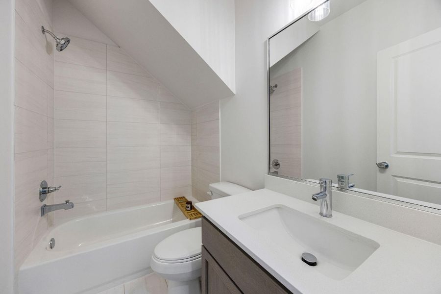 Furnished interior view inside a new home in Commons at West Tidwell, Houston (Image 5).