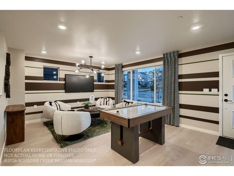 Furnished interior view inside a new home in Baseline, Broomfield (Image 17).