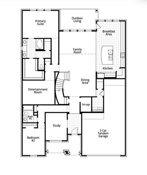 2D floor plan layout for the Sheffield by Highland Homes in Meraki: 60ft. lots, Forney, TX (Image 26). 2D floor plan layout for the Sheffield by Highland Homes in Meraki: 60ft. lots, Forney, TX (Image 26).