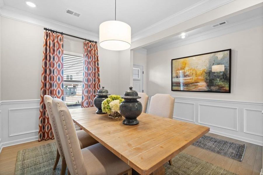 Furnished interior view inside a new home in Allen Manor, Hoschton (Image 29).
