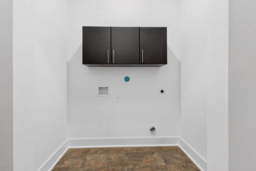 Washer and dryer Located in the garage