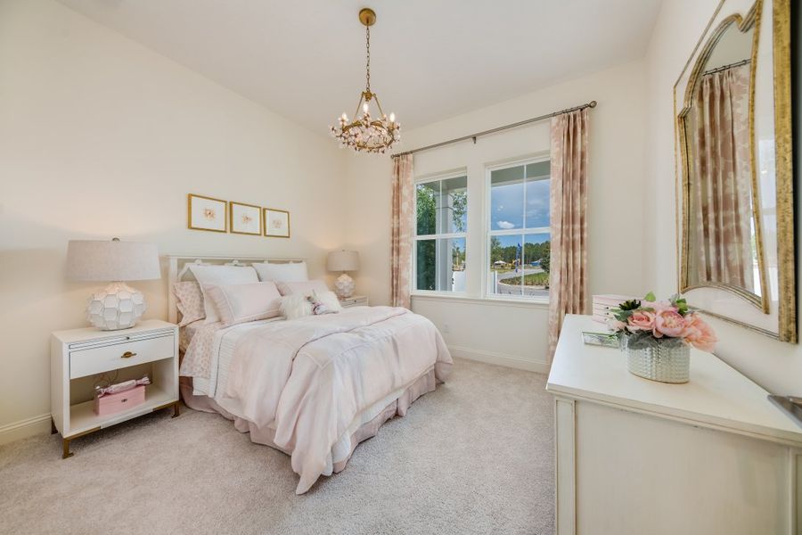 Representative furnished interior of a home built from the Ortega by Riverside Homes in Hidden Creek at SilverLeaf 80' Series, St. Augustine (Image 19).