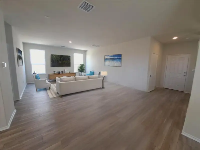 Furnished interior view inside a new home in Sunfield, Buda (Image 4). Furnished interior view inside a new home in Sunfield, Buda (Image 4).