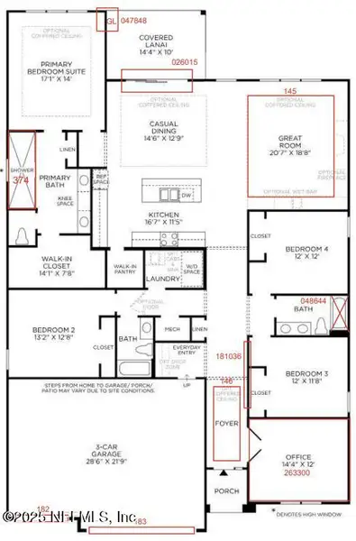 2D floor plan layout of this home in , St. Johns, FL (Image 2).
