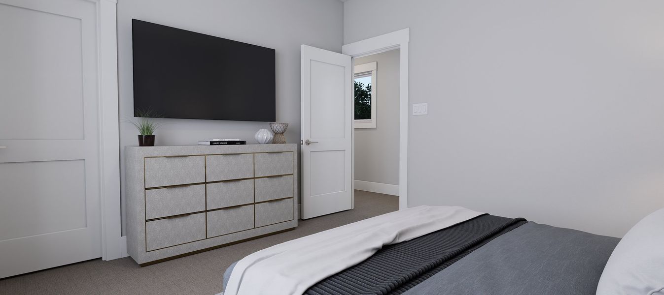 Representative furnished interior of a home built from the Bella by Baker Residential in Atwater Station - Village Collection, Fuquay Varina (Image 19).