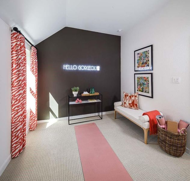 Furnished interior view inside a new home in Woodforest Townhomes, Montgomery (Image 29).