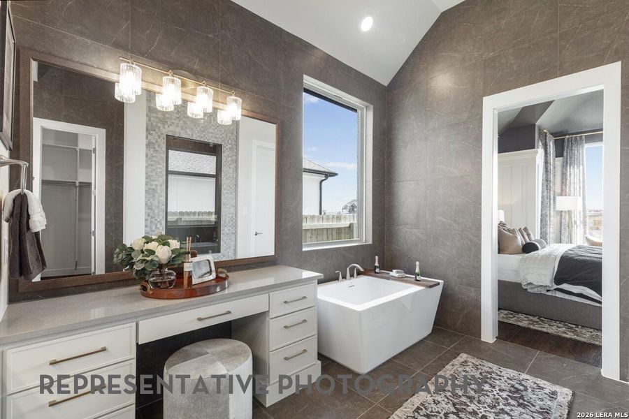 Furnished interior view inside a new home in Esperanza, Boerne (Image 4). Furnished interior view inside a new home in Esperanza, Boerne (Image 4).