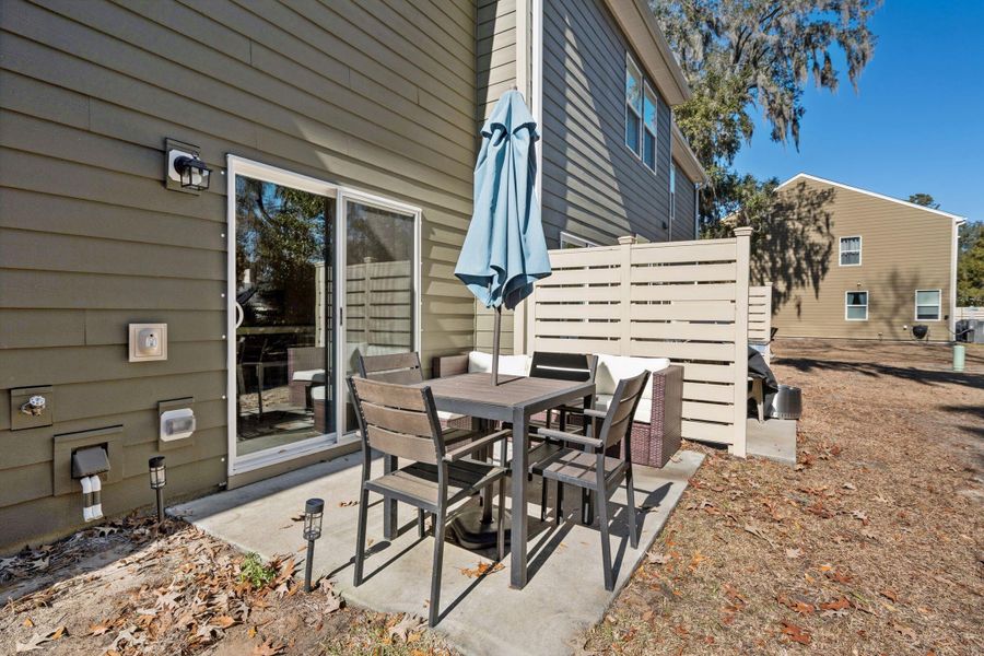 Exterior details and patio area of a home in , North Charleston (Image 3). Exterior details and patio area of a home in , North Charleston (Image 3).