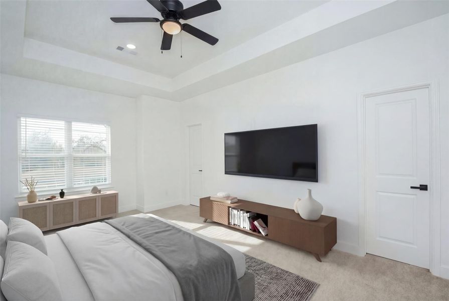 Furnished interior view inside a new home in , Houston (Image 8).