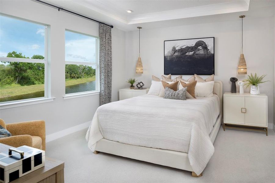 Furnished interior view inside a new home in Lakespur at Wellen Park, Venice (Image 11).