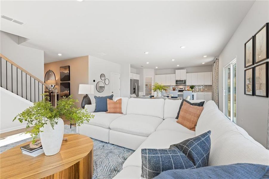 Furnished interior view inside a new home in Union Heights, Flowery Branch (Image 10).