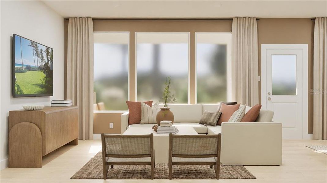 Furnished interior view inside a new home in Meadow Pointe, Groveland (Image 8). Furnished interior view inside a new home in Meadow Pointe, Groveland (Image 8).