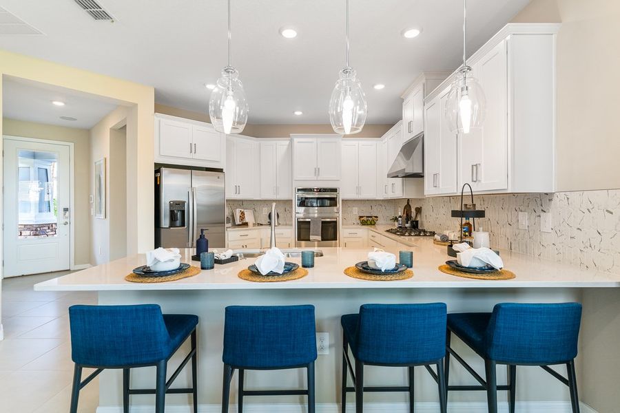 Furnished interior view inside a new home in Center Lake Ranch Community Group Page, St. Cloud (Image 14).