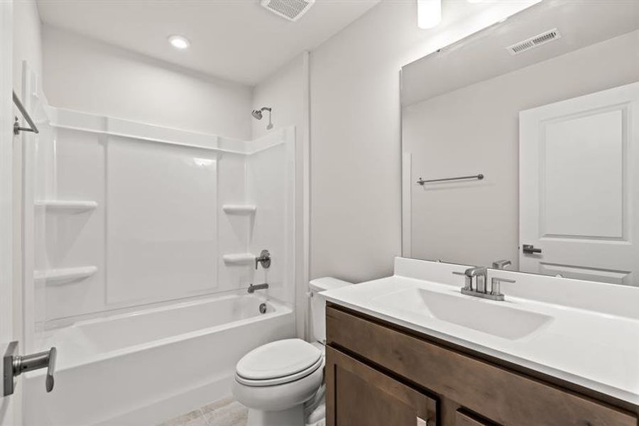 Furnished interior view inside a new home in Lakes at Riverbend, Navassa (Image 7).