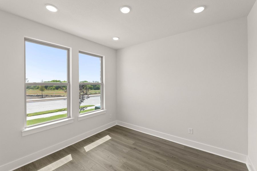 Representative unfurnished interior of a home built from the Willow by Tri Pointe Homes in Treeline, Justin (Image 11).