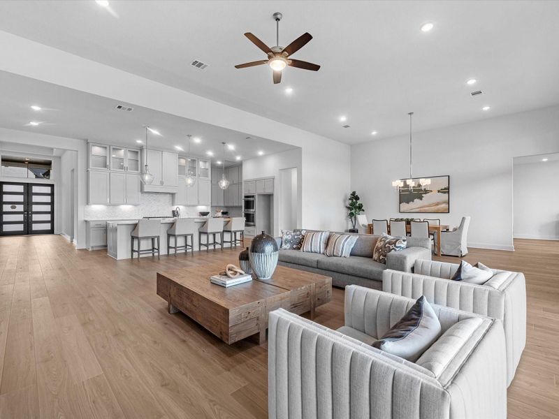 Furnished interior view inside a new home in Dunham Pointe, Cypress (Image 5).