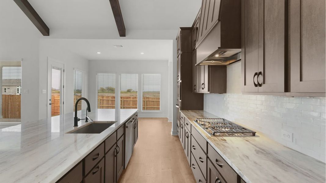 Representative furnished interior of a home built from the Drios by Chesmar Homes in Berry Creek Highlands, Georgetown (Image 9).