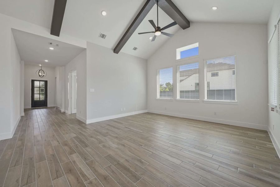 Representative unfurnished interior of a home built from the Malibu by Chesmar Homes in Fulshear Lakes, Fulshear (Image 24).