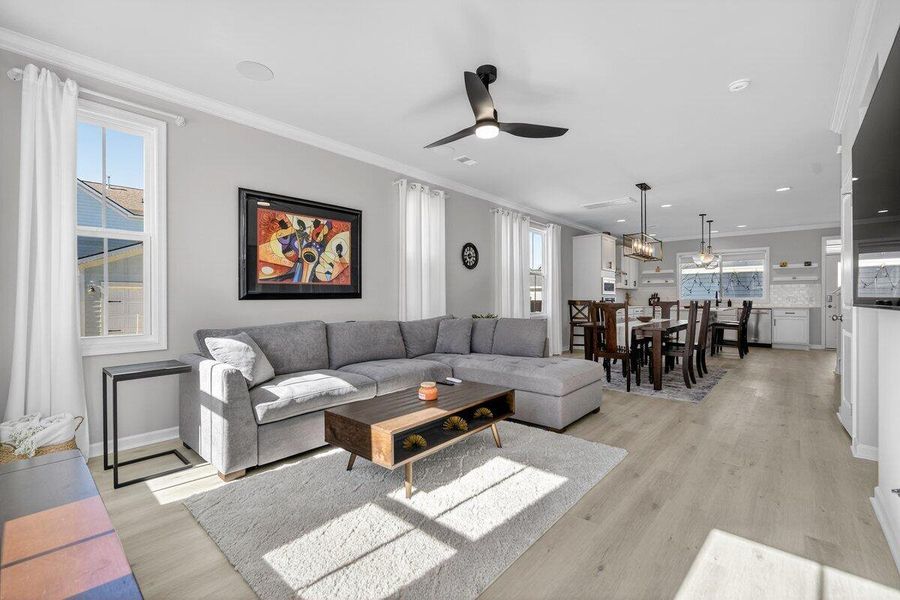 Furnished interior view inside a new home in , Summerville (Image 7). Furnished interior view inside a new home in , Summerville (Image 7).