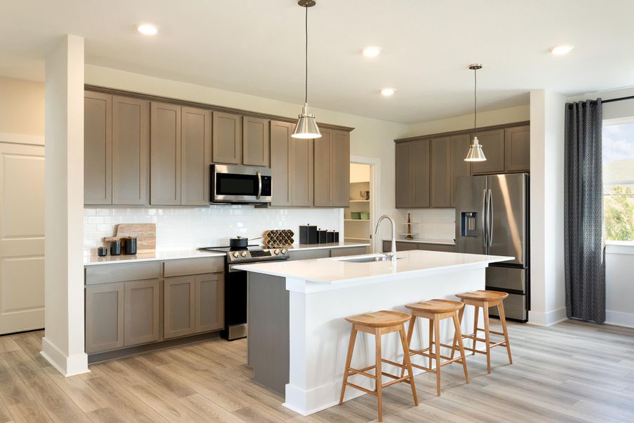 Kitchen | Eli at Village at Manor Commons in Manor, TX by Landsea Homes