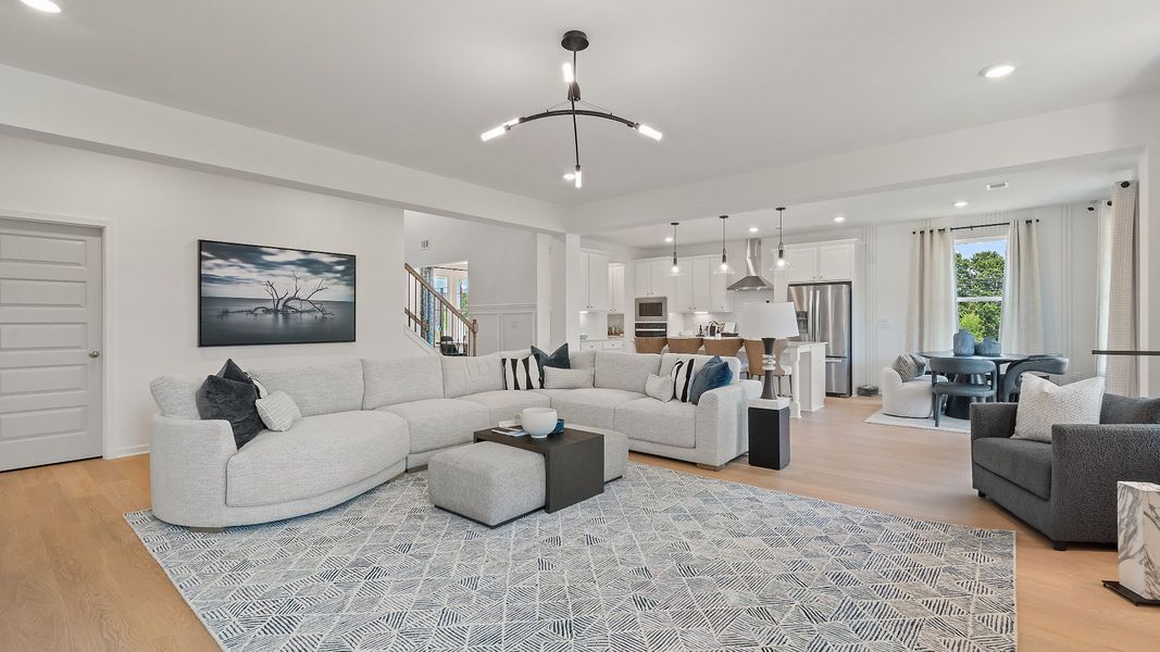 Representative furnished interior of a home built from the Rosemary II by DRB Homes in Saddleridge, Senoia (Image 7).
