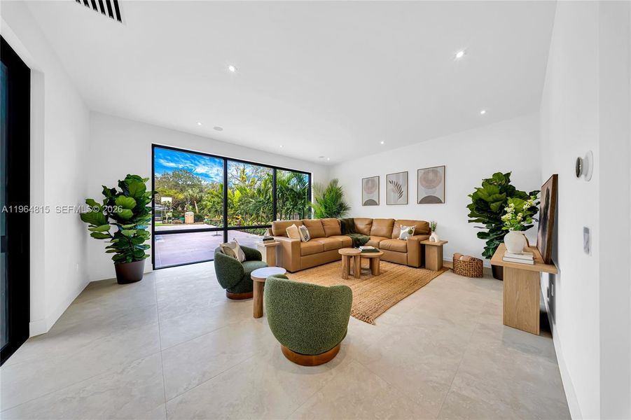 Furnished interior view inside a new home in , Miami (Image 14). Furnished interior view inside a new home in , Miami (Image 14).