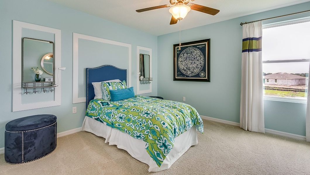 Furnished interior view inside a new home in Bella Lago, Parrish (Image 16). Furnished interior view inside a new home in Bella Lago, Parrish (Image 16).