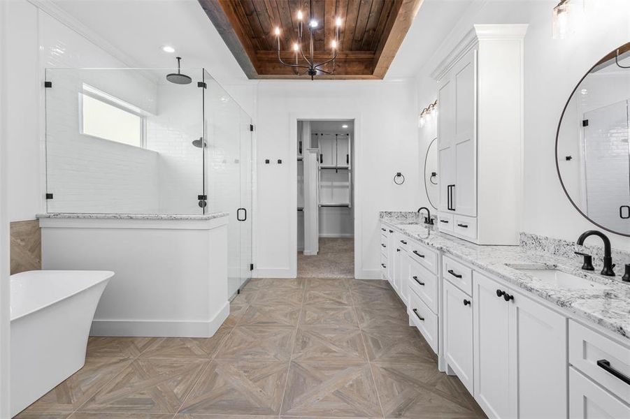 Furnished interior view inside a new home in , Granbury (Image 25).