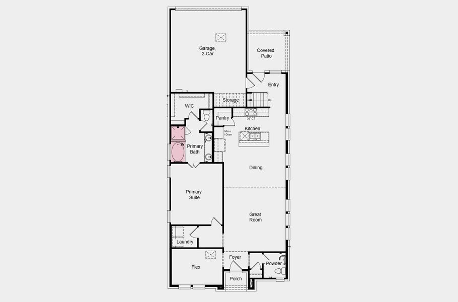 2D floor plan layout of this home in The Ranch at Uptown Celina 40s, Celina, TX (Image 20). 2D floor plan layout of this home in The Ranch at Uptown Celina 40s, Celina, TX (Image 20).