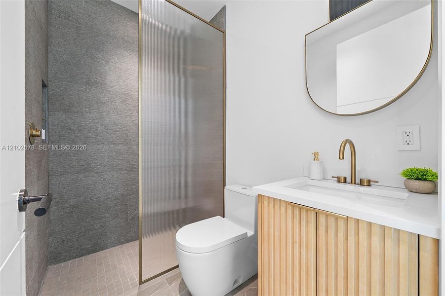 Furnished interior view inside a new home in , Miami (Image 7).