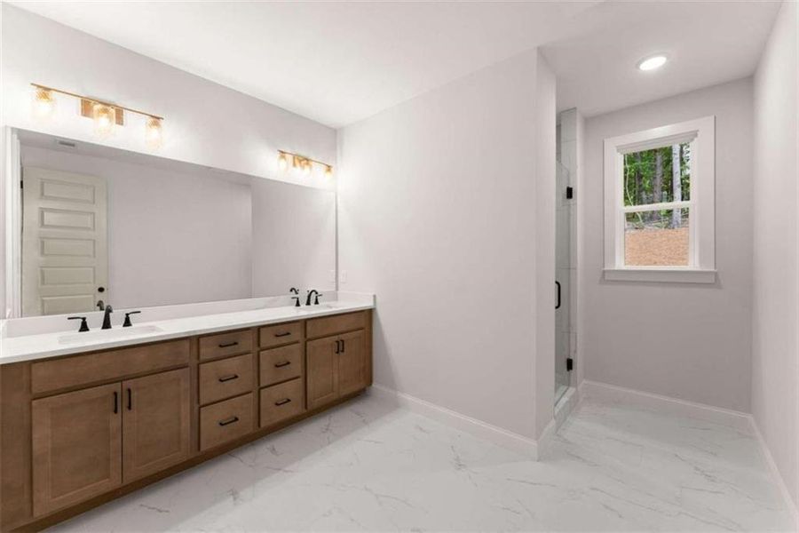 Furnished interior view inside a new home in , Clarkesville (Image 6).