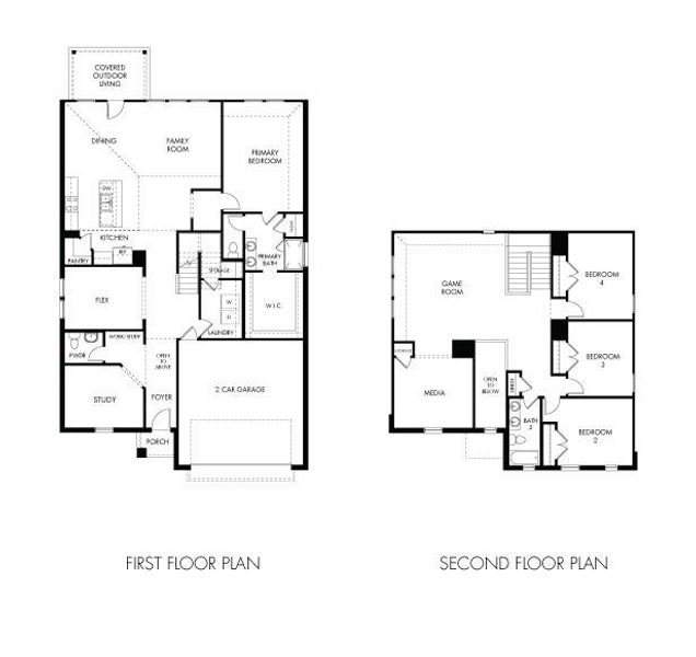 2D floor plan layout of this home in Windmore, Princeton, TX (Image 2).