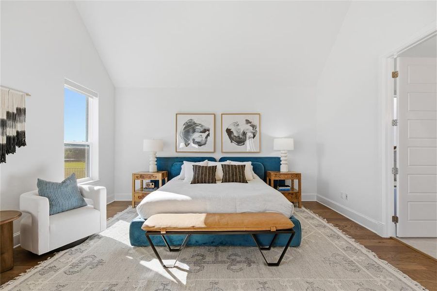 Furnished interior view inside a new home in , Aledo (Image 27).