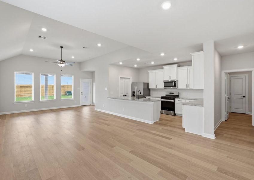 Yaupon - TX | Family Room – Open to Kitchen