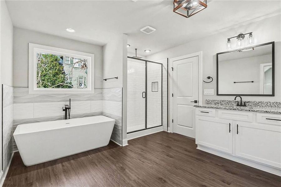 Furnished interior view inside a new home in , Dawsonville (Image 11).